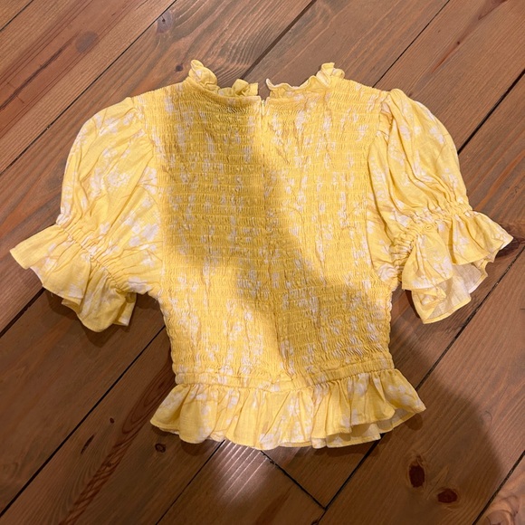 Sabo Skirt yellow floral matching set, size small - Picture 4 of 7